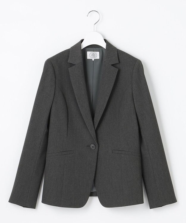 J.PRESS LADIES 【洗える】アルガンシルク テーラード ジャケット グレー系