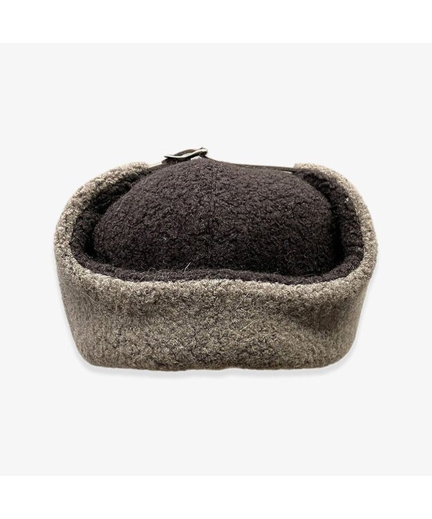 林八百吉商店 un chapeau オリジナルボアアビエイター ブラウン