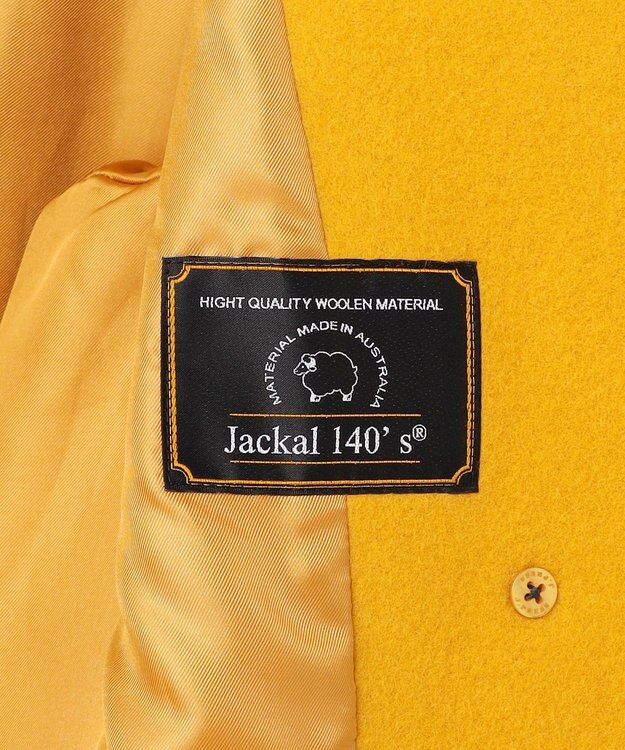 J.PRESS LADIES 【WEB限定カラーあり】Jackal ソフトメルトン Pコート 【WEB限定】イエロー系