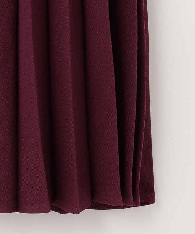 ANY 【14色展開/洗える】ウーリッシュ プリーツスカート ワイン