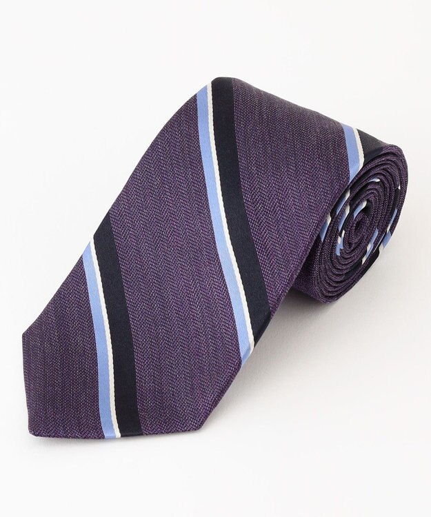 J.PRESS MEN 【J.PRESS SPUN SILK COLLECTION】レジメンタルネクタイ パープル系2