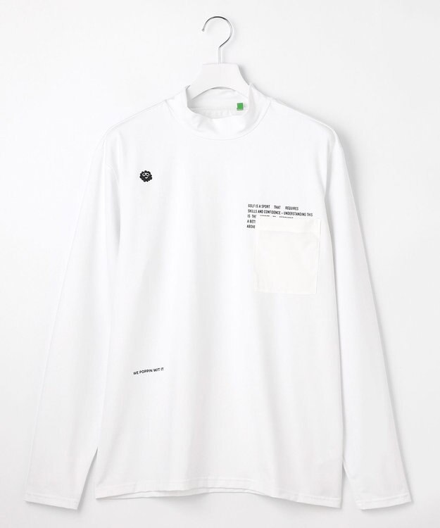 PW CIRCULUS 【MEN】ロングスリーブポケットモック ホワイト系