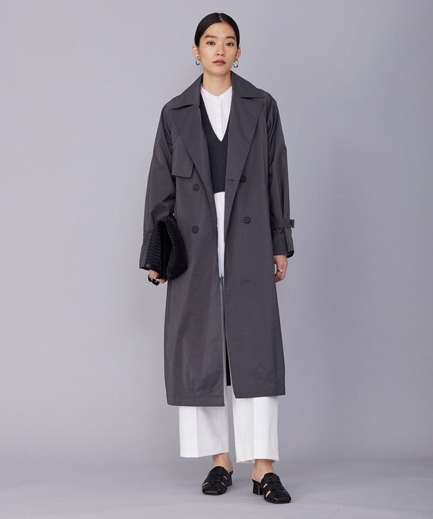 ICB メモリートレンチ コート チャコール系