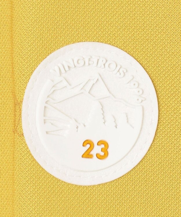 23区GOLF 【WOMEN】ワッペンプリント鹿の子シャツ キャメル系