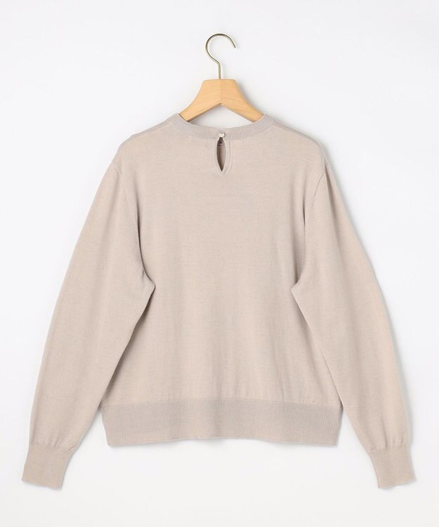 組曲 S 襟付きニットアップ ベージュ系