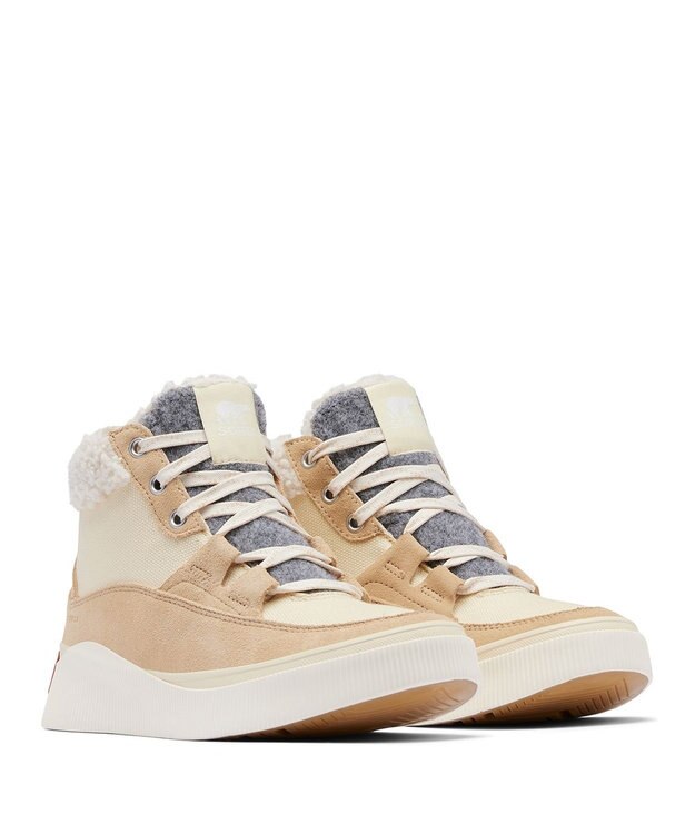 SOREL アウトアンドアバウト4 ミッドスニーカー　ウォータープルーフ Honey White, Ceramic
