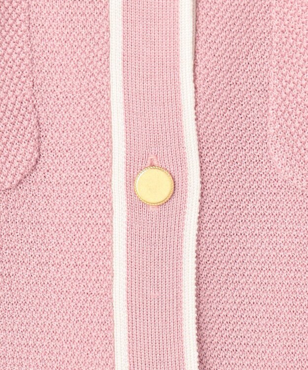 TOCCA 【鈴木ゆうかさん着用】HONEYCOMB MESH KNIT カーディガン ピンク系