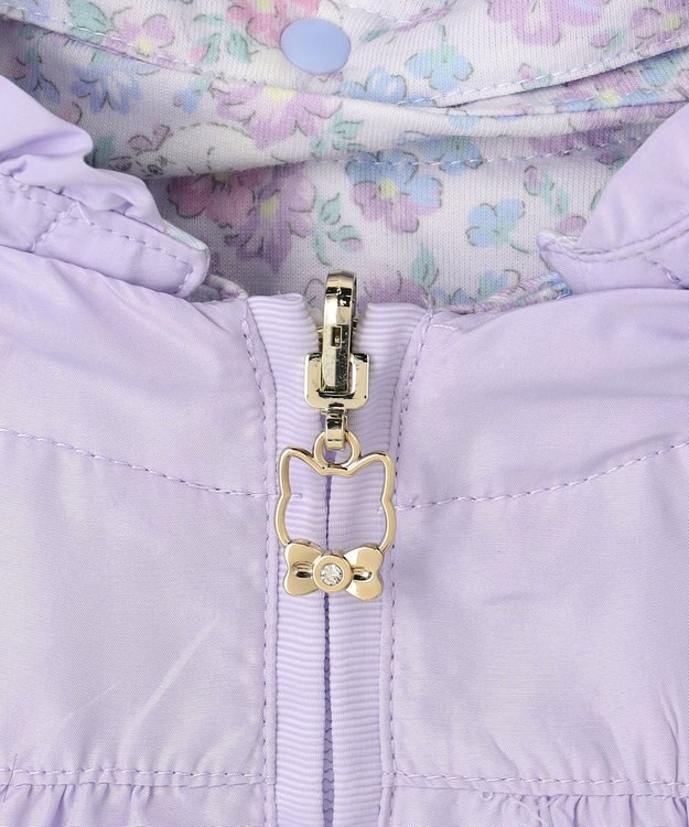 ANY KIDS 【フード取り外し/洗濯機可能】撥水加工リバーシブルゾン ラベンダー