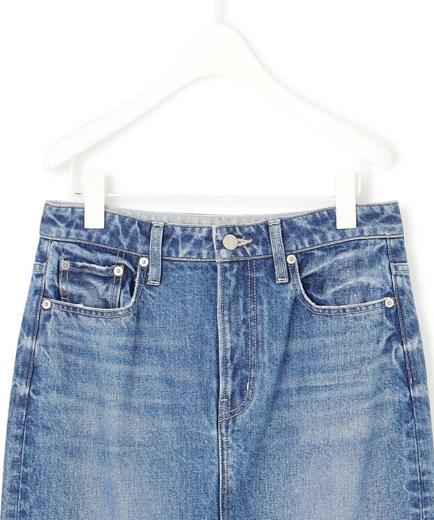 ICB 【洗える】ウォーターリサイクルデニム スカート ブルーデニム系