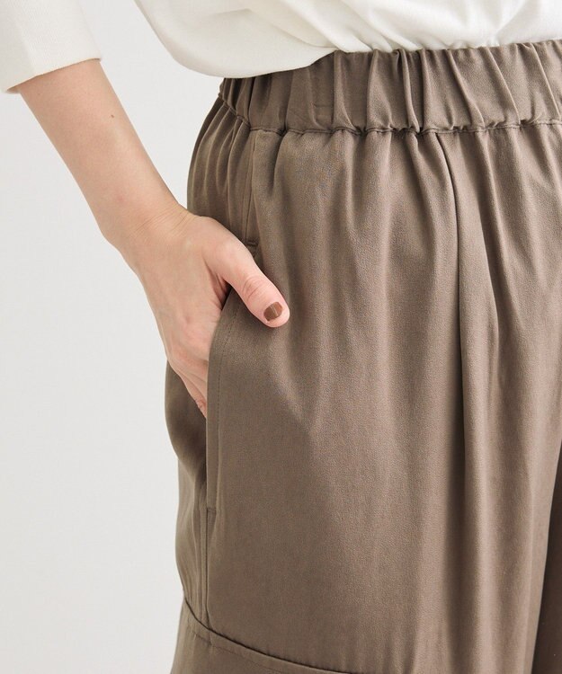 Green Parks サテンカーゴパンツ Mocha