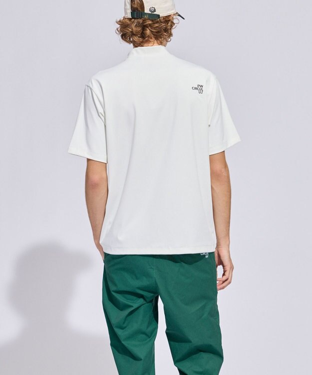 PW CIRCULUS 【MEN】ポケットモックネック ゴルフ ホワイト系