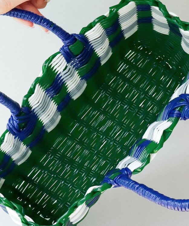 Tiaclasse パターンマルシェバッグ グリーン