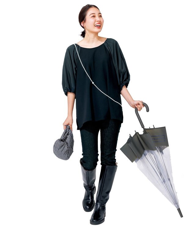 UNFILO マイビューティコンビ プルオーバー ブラック系