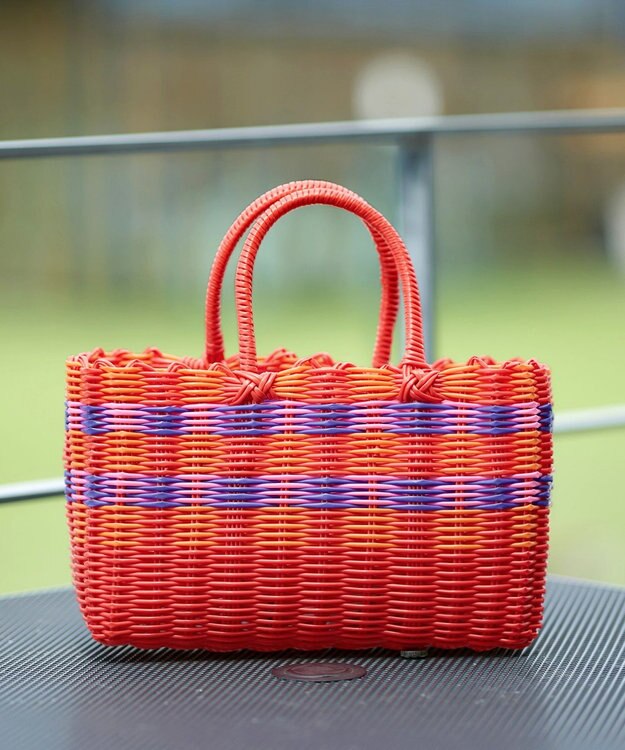 Tiaclasse パターンマルシェバッグ レッド