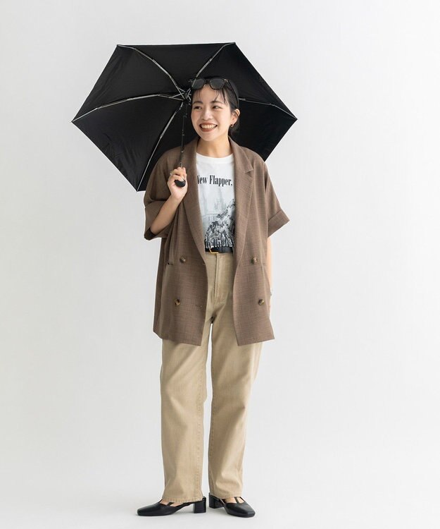 AMERICAN HOLIC 【AH×Wpc.】ポーチ付き折りたたみ傘 Black