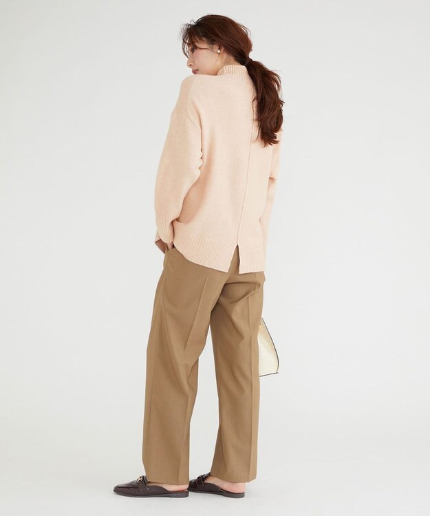 Feroux 【洗える・古畑星夏さん着用】ハイネックニット プルオーバー ピンク系