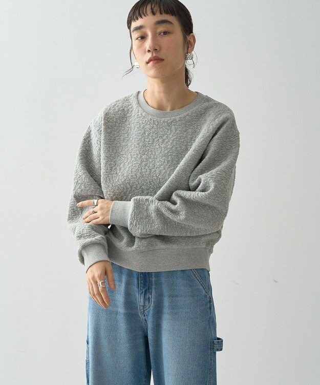 AMERICAN HOLIC フクレジャガードプルオーバー Gray Mixture