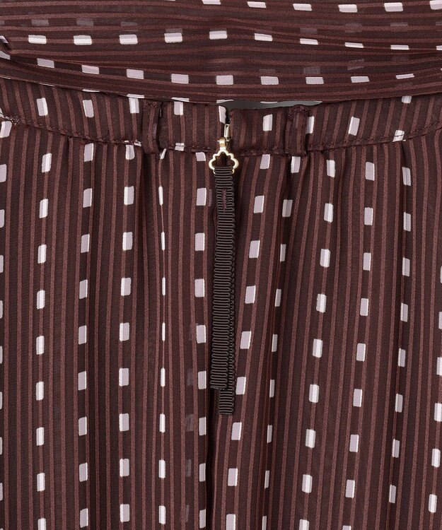 TOCCA 【ヨンア×大人百花×TOCCAコラボ・00サイズあり・洗える】ALLURING BEAUTY ドレス ブラウン×ピンク系