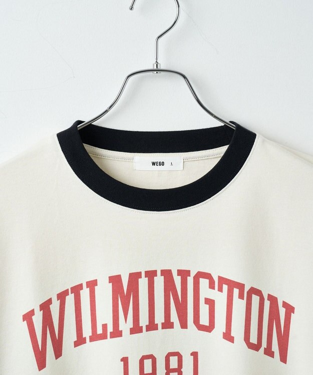 WEGO グラフィックリンガーBIG　T（S） オフホワイト