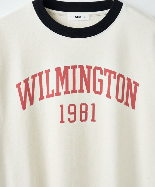 WEGO グラフィックリンガーBIG　T（S） オフホワイト