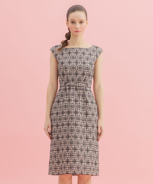 TOCCA PEONIA ドレス ベージュ×ブラック系