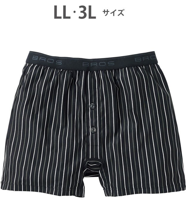 WACOAL MEN トランクス　しめつけすぎずダブつかない。　ストレッチ素材　スリムスタイル　前開き　GT4110　/ブロス ブラック