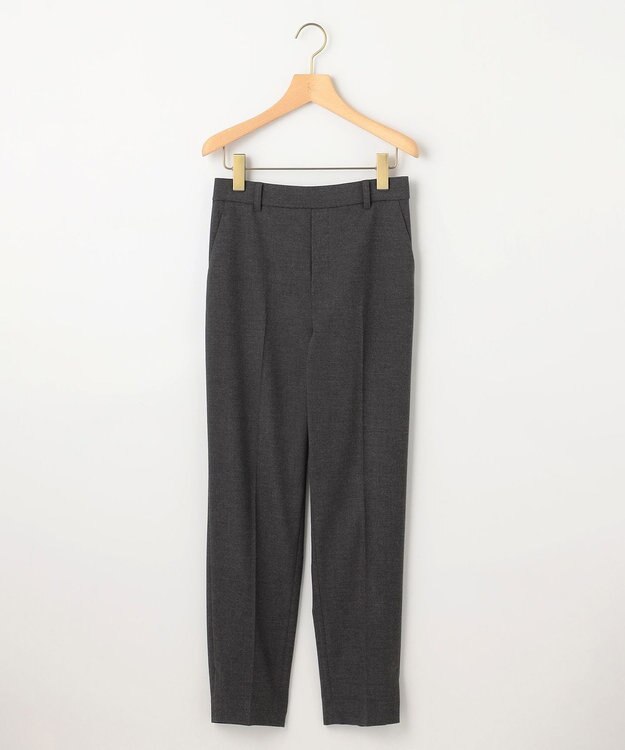 組曲 【WEB限定カラーあり】ウールライクストレッチ イージーパンツ チャコールグレー系