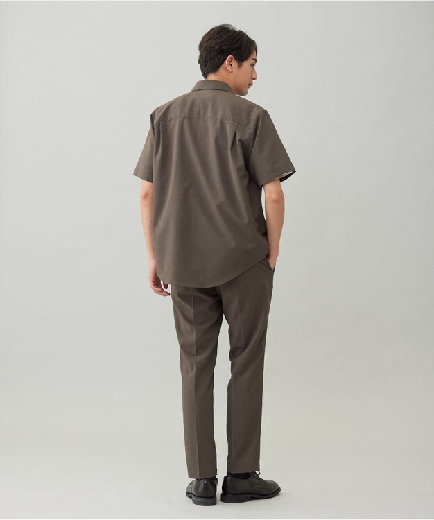 UNFILO MENS 【メンズノンノWEB掲載】BREEZEMOVE シャツ【東レ開発素材】 モカ