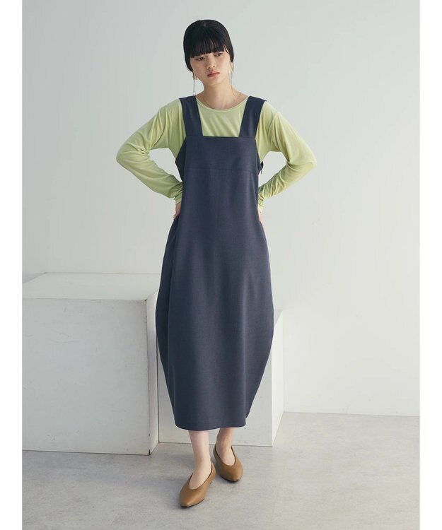 Green Parks armonia．コクーンシルエットジャンスカ Gray