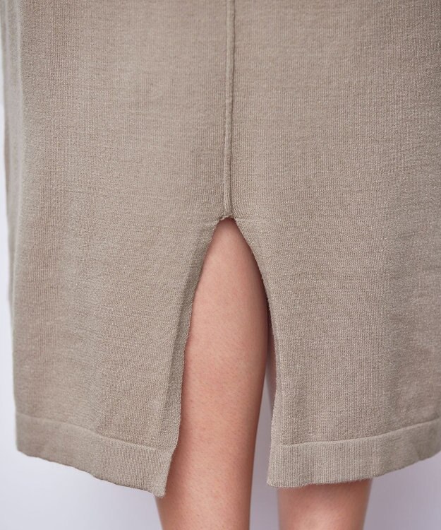 Tiaclasse 【2点セット】Wフェイスニットベスト＆ニットワンピース ベージュ