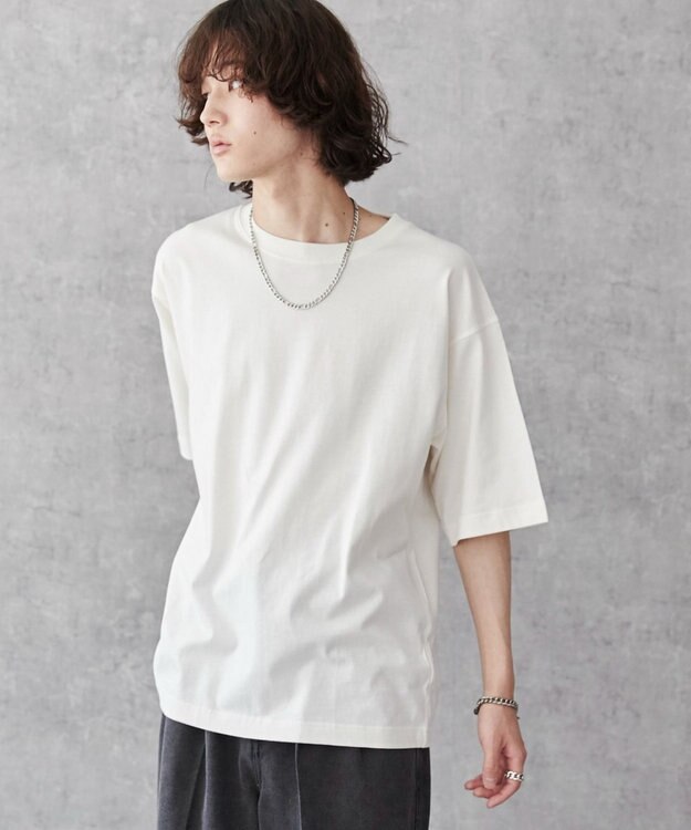 WEGO 【ユニセックス着用ITEM/綿100%/XSSMLサイズ展開】リラックスフィットコットンT ホワイトその他