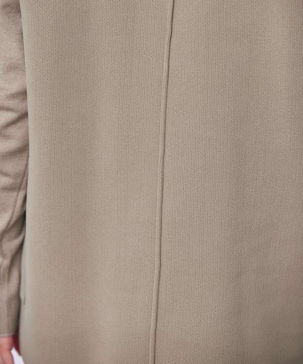 Tiaclasse 【2点セット】Wフェイスニットベスト＆ニットワンピース ベージュ