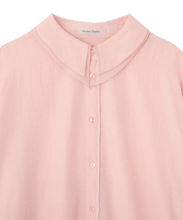 Green Parks レイヤード風ＢＩＧシャツ Pink