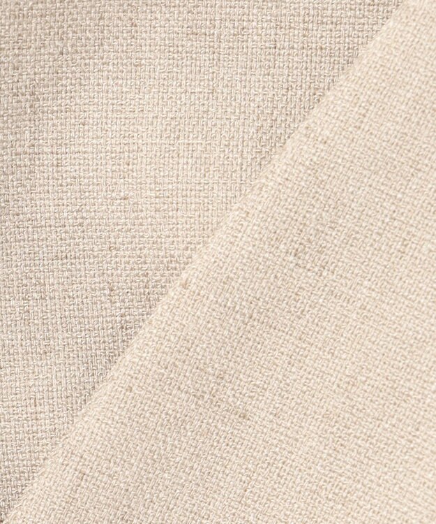 23区 【セットアップ対応/洗える】アイアスマットストレッチ ノーカラー ジャケット ベージュ系