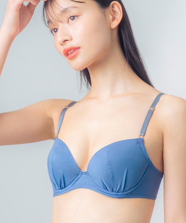 Wing 【ナチュラルアップブラ】 ふっくら自然なバストをメイク AA~Fカップ展開 KB3001 ウイング／ワコール ブルー
