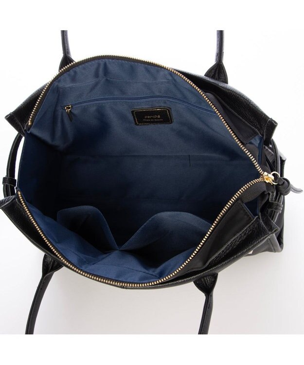 UNBILLION ペルケ perche / 牛革×ナイロンランドスケープトート ブラック