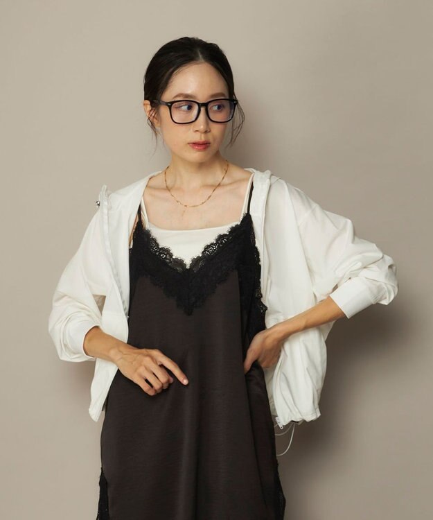 OP／FILA 【Ocean Pacific】らくティブ｜ペアテックスドロストコードUVパーカー ホワイト