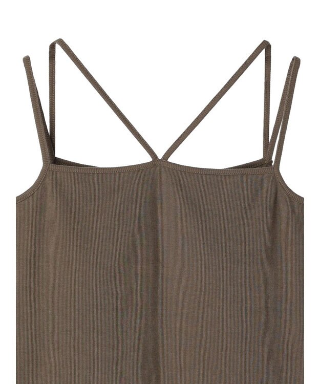 Green Parks カップ付きマルチストラップタンク Khaki