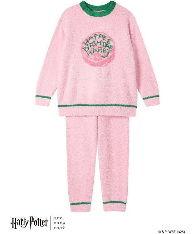 une nana cool 【ハリー・ポッターコラボ】 プルオーバー&ロングパンツセット ピンク