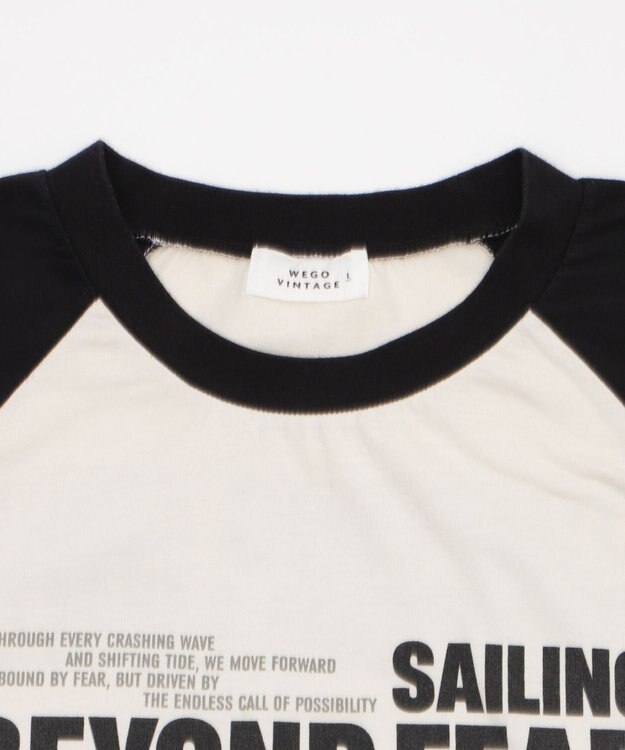 WEGO 【ユニセックス着用ITEM/MLサイズ展開】ヴィンテージライクラグラングラフィックT（SS） ブラックその他