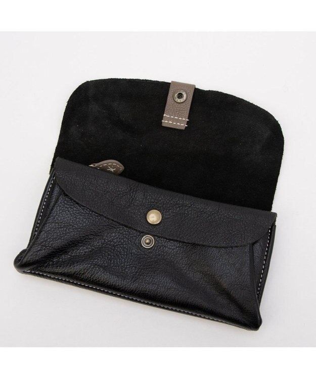 UNBILLION アトランタ ATLANTA / 牛革かぶせ長財布 ブラック