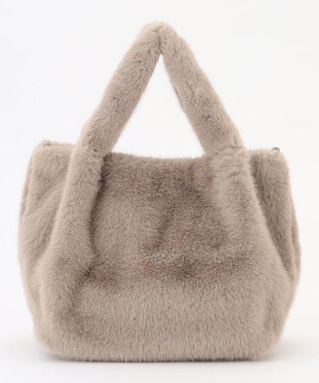 ANY カラーファーバッグ モカ