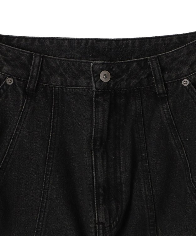 WEGO スウィッチングデニムカーゴパンツ デニムブラックソノタ