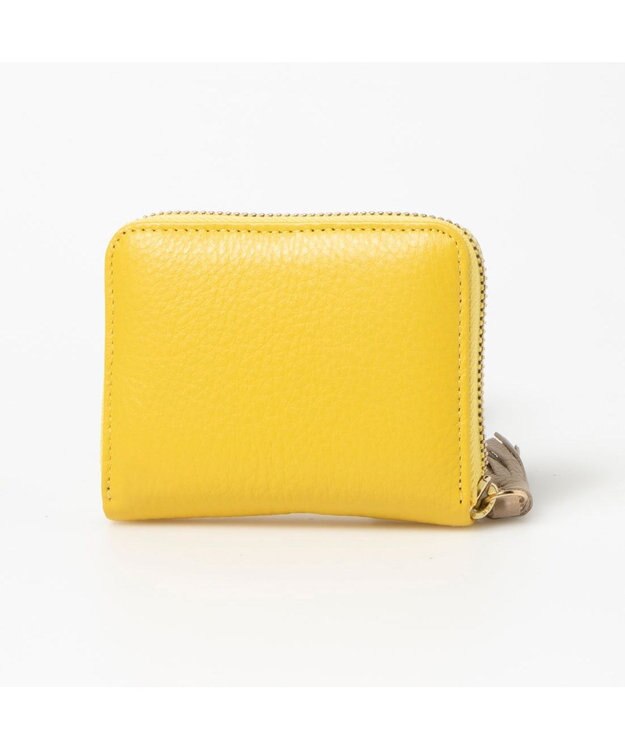 UNBILLION ペルケ perche / カラーコンビジャバラ・カードウォレット イエロー