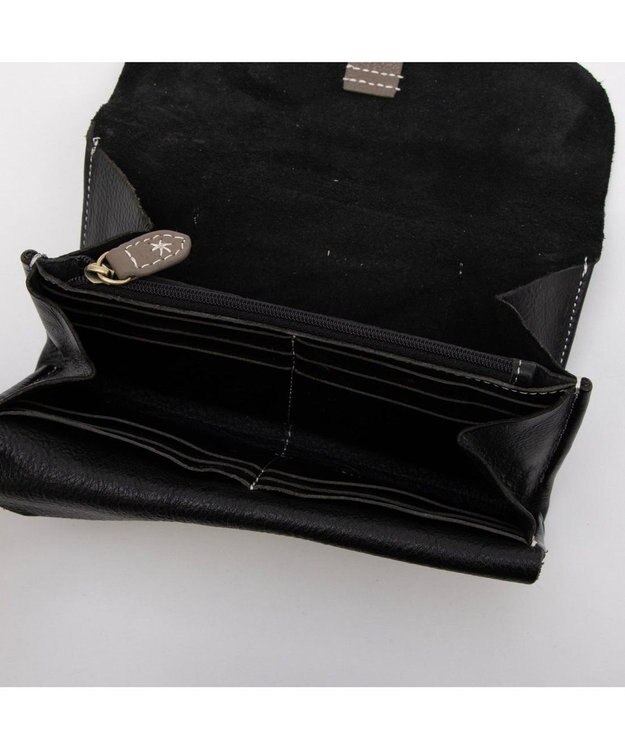 UNBILLION アトランタ ATLANTA / 牛革かぶせ長財布 ブラック