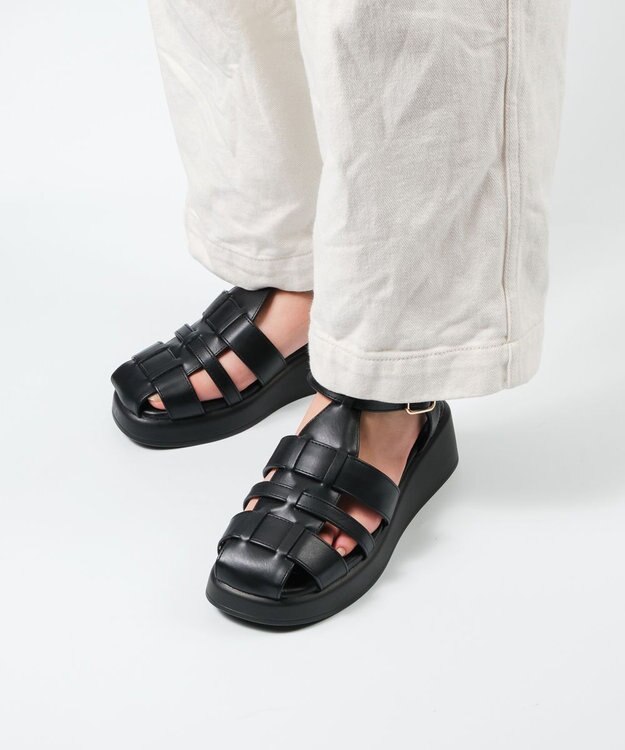 BONTRE 【pied du lapan/ピエドラパン】厚底グルカサンダル/50753ZI ブラック