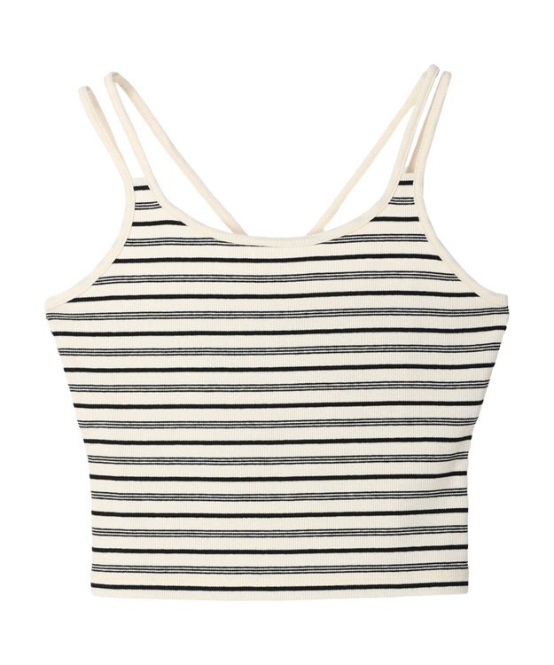 earth music&ecology クロップドキャミソール Off White