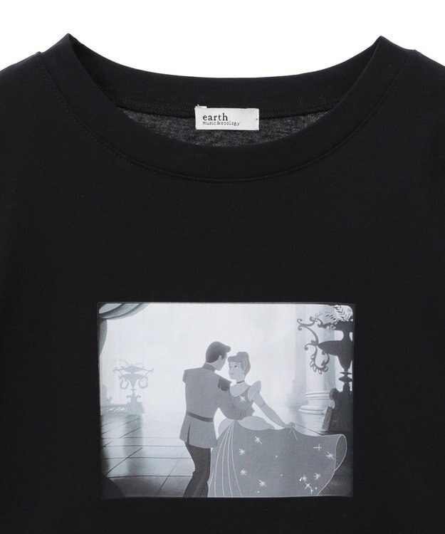 earth music&ecology シンデレラ／パフスリーブロンＴＥＥ Black