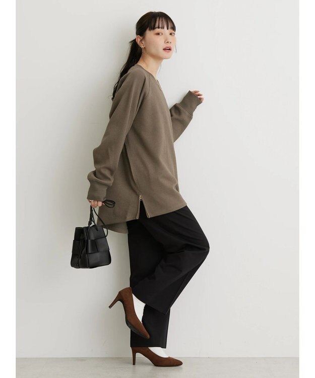 AMERICAN HOLIC サイドＺＩＰブークレチュニック Khaki