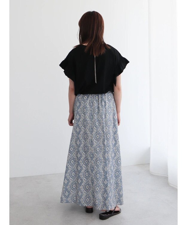 CRAFT STANDARD BOUTIQUE 袖ギャザーフレアプルオーバー Black